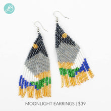 Moonlight Seedbead Fishhook Earrings