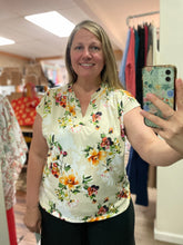 Ivory Floral Top