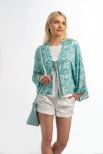 Floral Coverup with Cord Tie