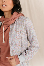 Bomber Jacket - Dusty Blue Floral