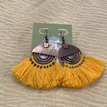 Brenda Yellow Earrings-Large-Shop-Womens-Boutique-Clothing