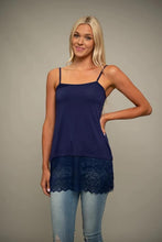 Navy Lace Extender Tank