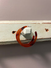 Tortoise Shell Acrylic Hoop Earrings