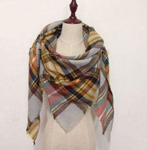 Triangle Blanket Scarf ~ Tan Yellow Orange-Shop-Womens-Boutique-Clothing