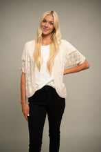 Sand Diamond Lace Knit Shrug Sweater