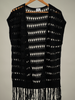 Pointelle Open Front Cardigan with Fringe