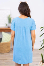 Lattice Sleeve Tshirt Dress