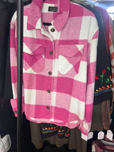 Pink & White Heavy Shacket