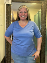 Half Sleeve V-neck Tee