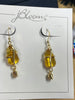 Yellow Flower Drop Earrings