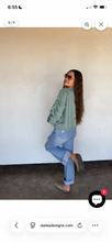 Sage Floral Pullover