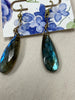 Teardrop Labradorite Earring with 14kt gold overlay hooks and wrap