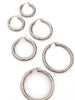 Day to Day Hoop Earrings Set in Silver