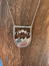 Moon Phases over Mountains Necklace