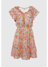 Flutter Sleeve A-Line Dress