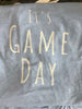 Light Blue Crew Neck It's Game Day V-neck Graphic Tee