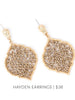 Hayden Metallic Bronze Dressy Earrings