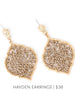 Hayden Metallic Bronze Dressy Earrings