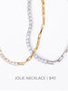 Jolie Rhinestone & Chain Necklace
