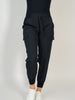 Black Cargo Joggers