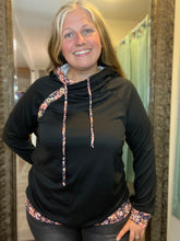 Floral Double Hood Terry Hoodie