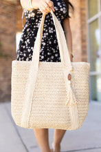 Cream Classic Woven Bag