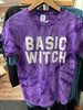 Block Letter Basic Witch Graphic Tee