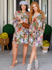 Generally Speaking V-Neck Dress in Olive Floral