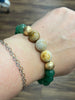 Golden & Green Stretch Bracelet