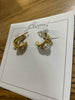 Gold Pearl Drop Earrings