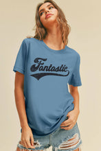 Fantastic Graphic Tee: STEEL BLUE