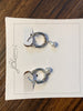 Silver and Pearl Hoop Earrings