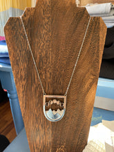 Moon Phases over Mountains Necklace