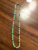Green, Blue & Pearl Beaded Necklace