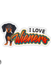 I Love Wieners Sticker
