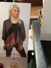 Colorblock Bordeaux Cardigan Wrap