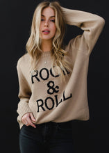 Tan & Black Rock & Roll Sweater