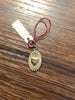 Gold Oval Heart Charm