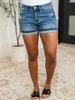 Annie Mid Rise Cell Phone Pocket Dad Shorts