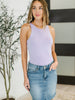 Any Time, Any Place Bodysuit in Lavender