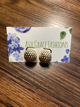 Gold Textured Earrings