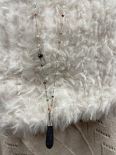 Smokey Teardrop Bead Necklace