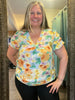 Peachy Floral Floral Blouse