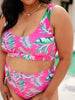 Barbados Tropical Print Swim Top