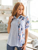 Best Of Both Worlds Button Down Top