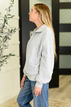 Bonbon Delight Half Zip Pullover in Grey