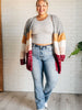 Bring the Warmth Color Block Cardigan