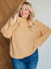 Bubbly Personality Bubble Sleeve Sweater in Wheat