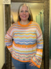 Spring Orange Sherbet Sweater