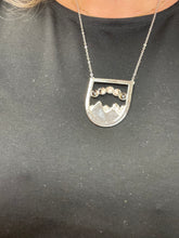 Moon Phases over Mountains Necklace